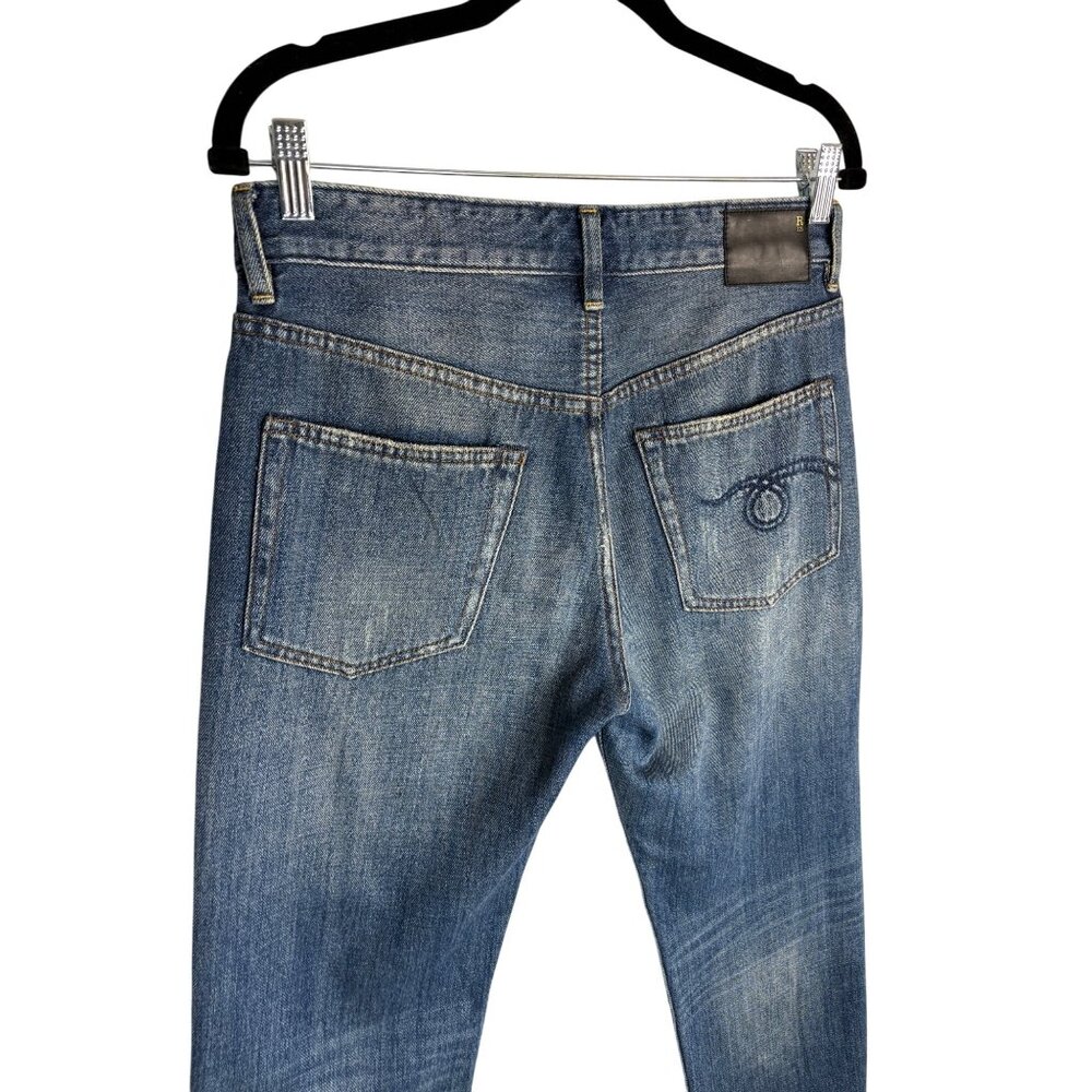 R13 Romeo Mid-Rise Straight-Leg Jeans-sz 25 - Picture 14 of 14